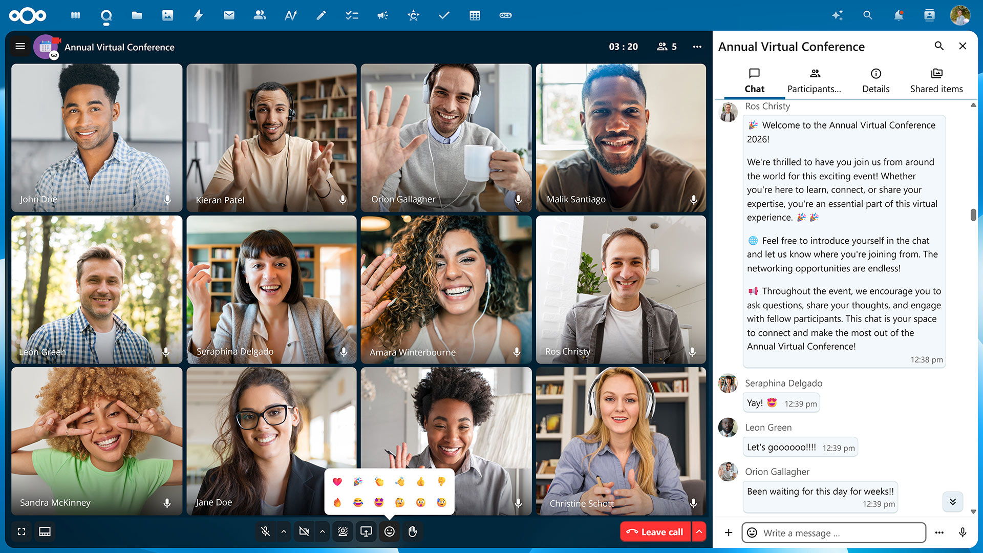 Nextcloud Talk – Videokonferenz und Chat für Teams, komplett selbst gehostet ohne externe Anbieter