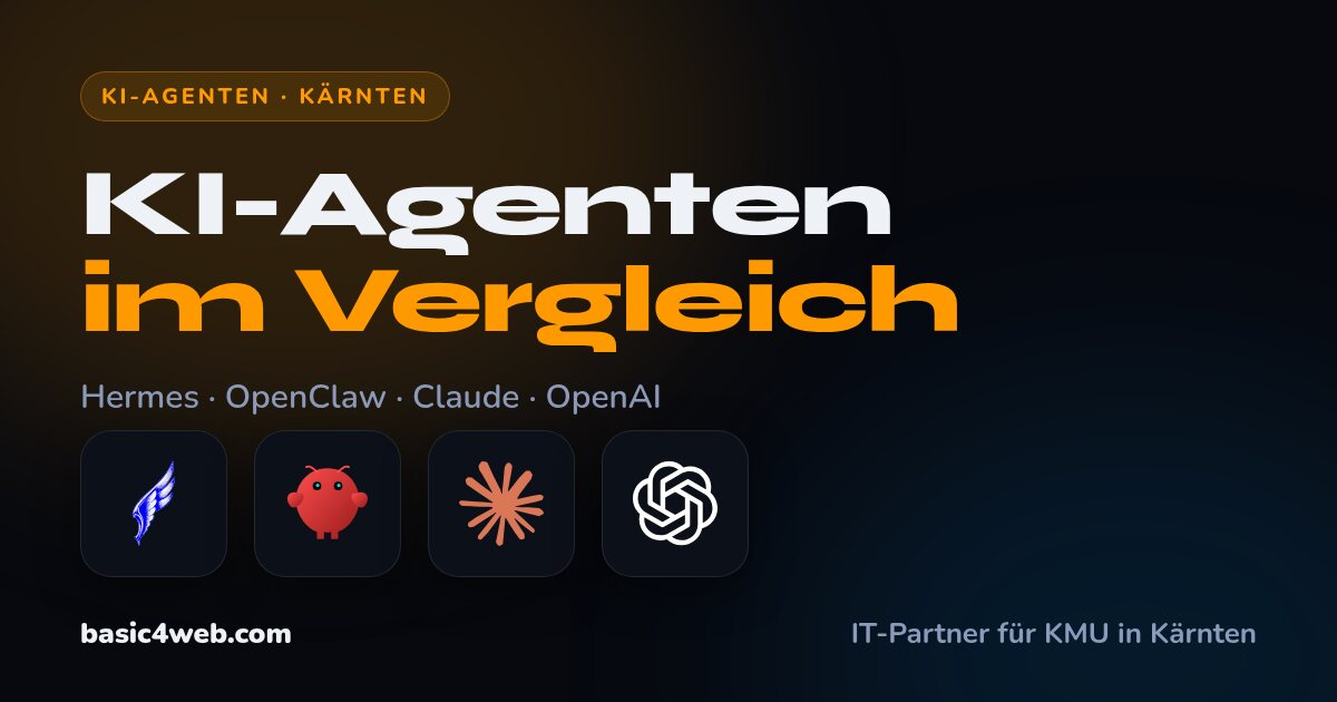 KI-Agenten im Vergleich: Hermes, OpenClaw, Claude und OpenAI für Kärnten