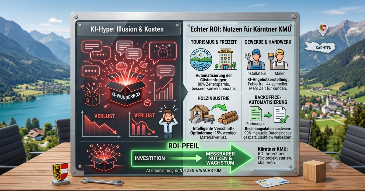 KI-Automatisierung für KMU in Kärnten: Hype oder echter ROI?