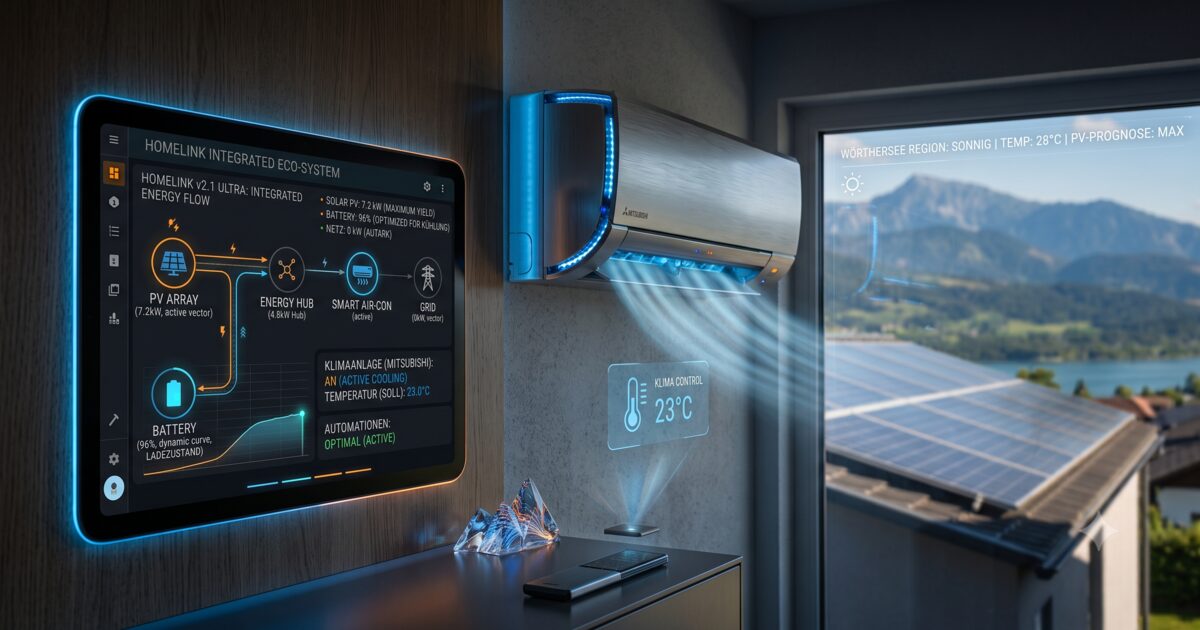 Klimaanlage mit PV-Überschuss steuern: Home Assistant in Kärnten