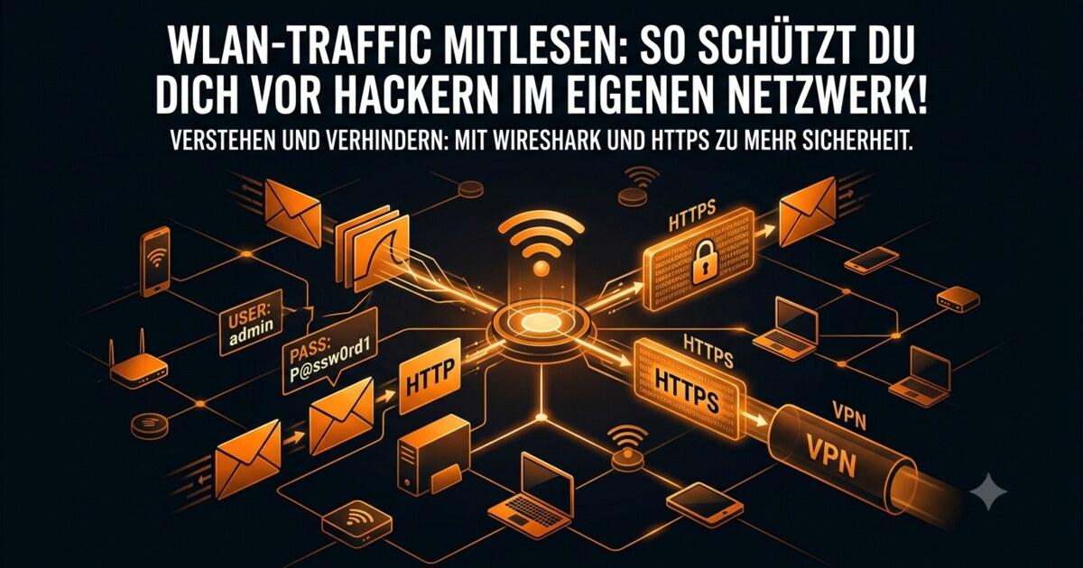 WLAN-Traffic mitlesen: So schützt du dich vor Hackern im eigenen Netzwerk